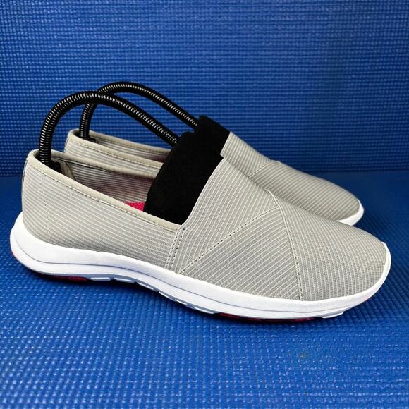 🔴 L.L BEAN BACK COVE Women`s Size 8M Grey White Slip On Walking Shoes 212712 - Picture 3 of 8